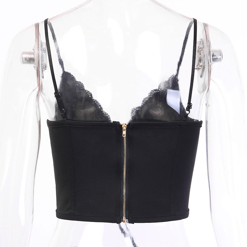 Slim-fit strappy top
