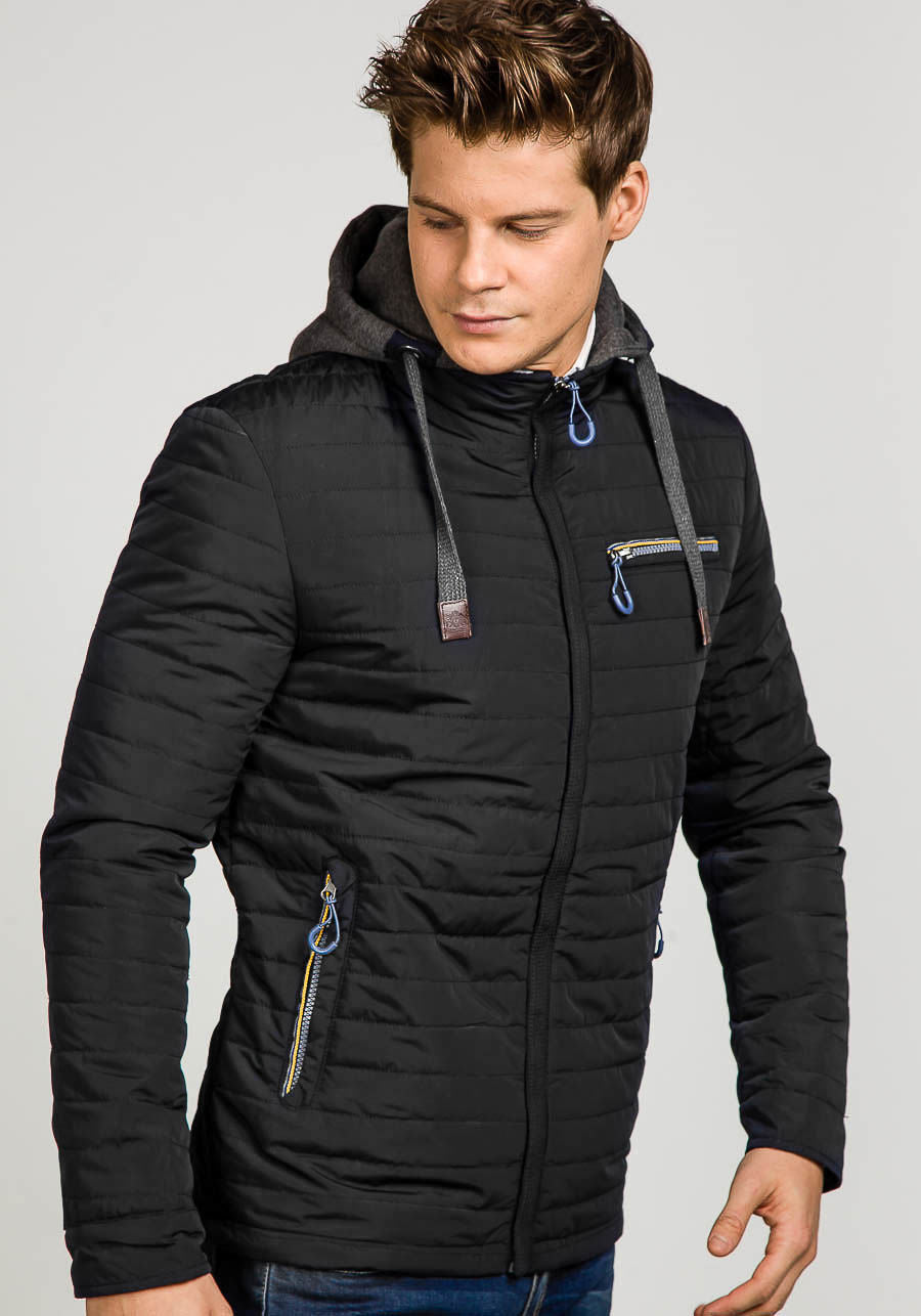 Men's Cardigan Hooded Cotton Jacket