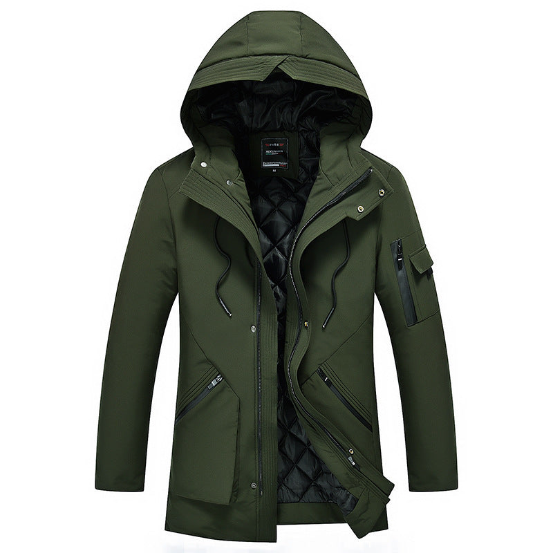 Hooded cotton coat