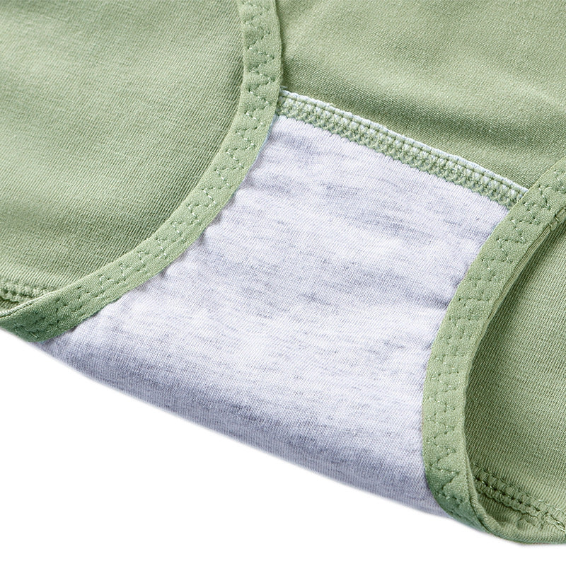 Graphene Antibacterial Women's Cotton High Waist Print Underwear
