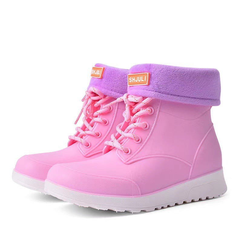 Rain Boots for Kids (Boy & Girls) with Soft Non-slip Thick Bottom