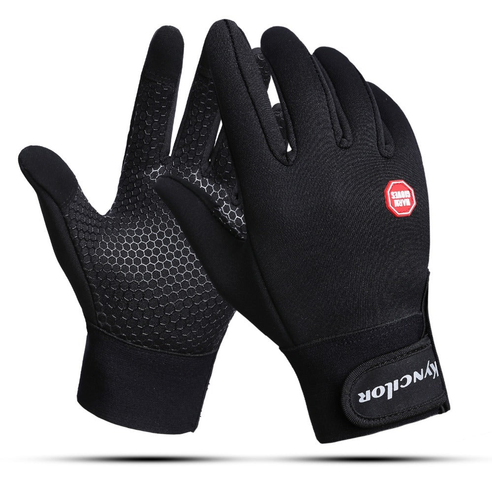 Men and women fleece windproof and warm gloves