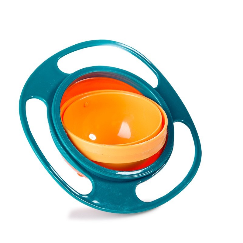 360° Rotate Universal Spill-Proof Baby Bowl – Anti-Spill Gyro Bowl with Rotating Inner Dish | Infinity Bazaar