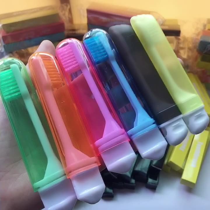 6-Pack Portable Folding Travel Toothbrushes – Soft Bristle Manual Toothbrush Set for Adults, Compact Design for On-the-Go Oral Care | Infinity Bazaar