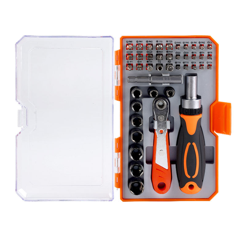 42-in-1 Ratchet Screwdriver Set – Multi-Purpose Chrome Vanadium Steel Tool Kit for Car, Home & Mechanical Repair | Infinity Bazaar