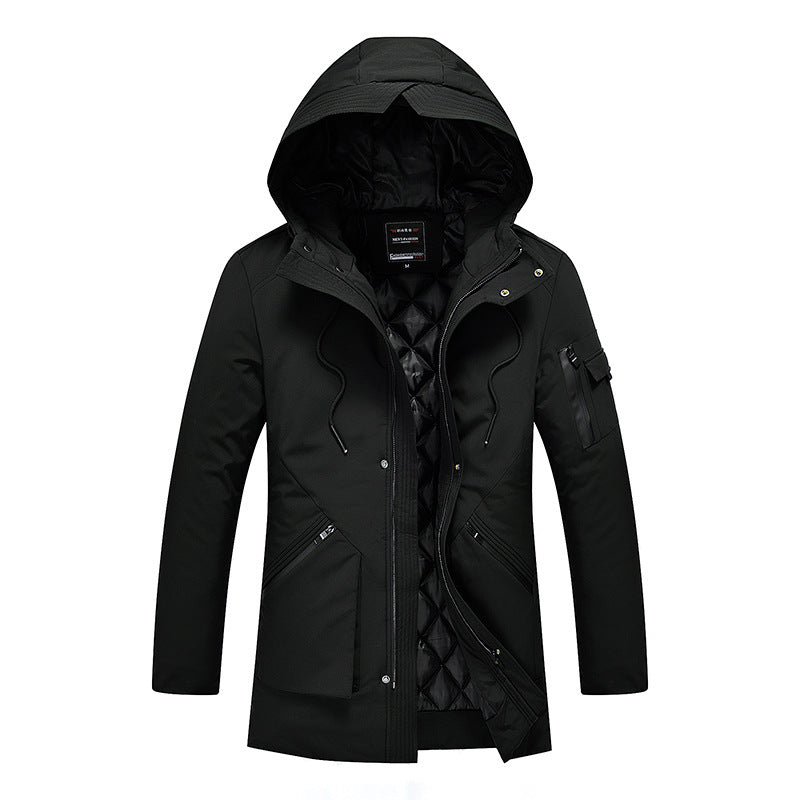 Hooded cotton coat
