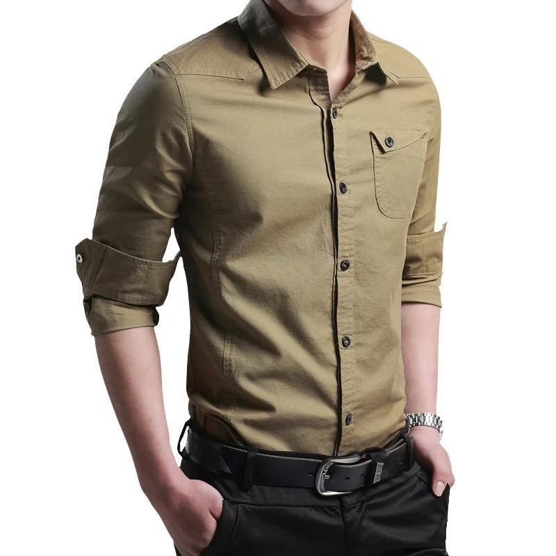Casual Military Fit fit Multi-Pocket Shirt