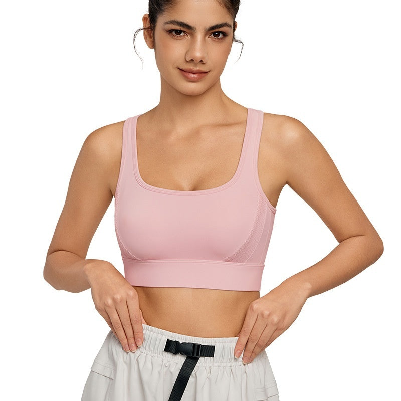 Shockproof Fixing Cup Cross Beauty Back Yoga Clothes Vest