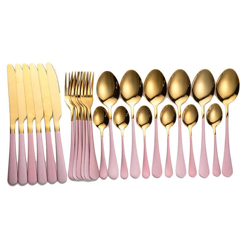 410 Stainless Steel Flatware Set – Mirror Polished Western Cutlery for Adults, Ideal for Weddings, Gifts & Daily Use | Infinity Bazaar