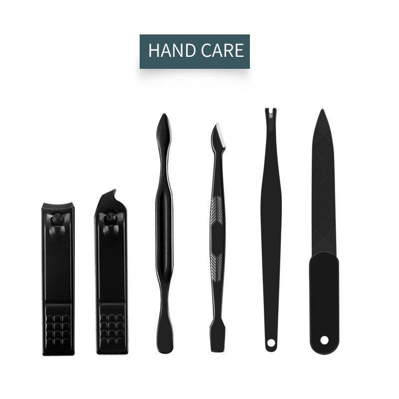 16-Piece Professional Manicure Pedicure Kit – Stainless Steel Grooming Set with PU Leather Case | Infinity Bazaar