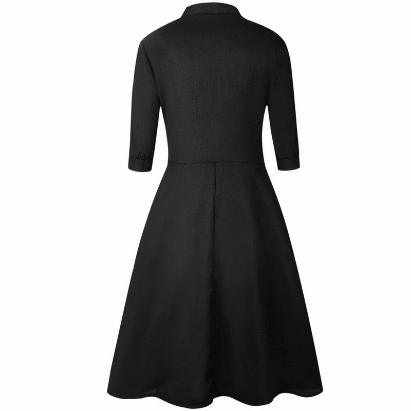 Women’s OL Style Faux Two-Piece Stitching Dress – Commuter Chic | Infinity Bazaar