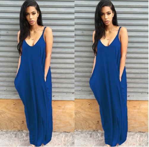 Women’s Plus Size Long Summer Pleated V-Neck Dress | Infinity Bazaar