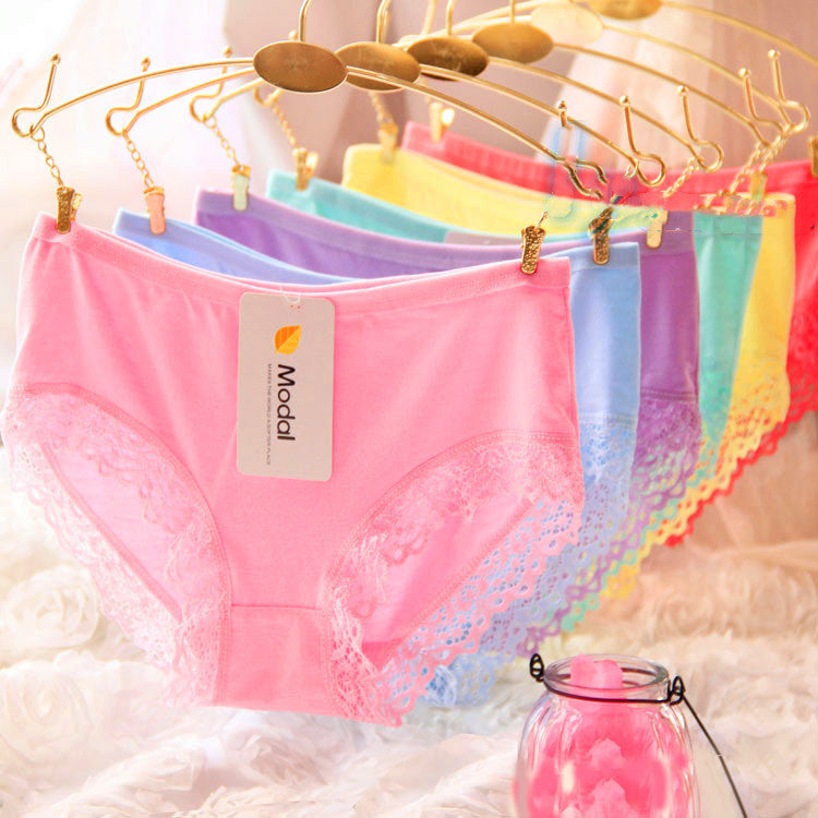 Women's underwear cotton mid-waist plus size cotton