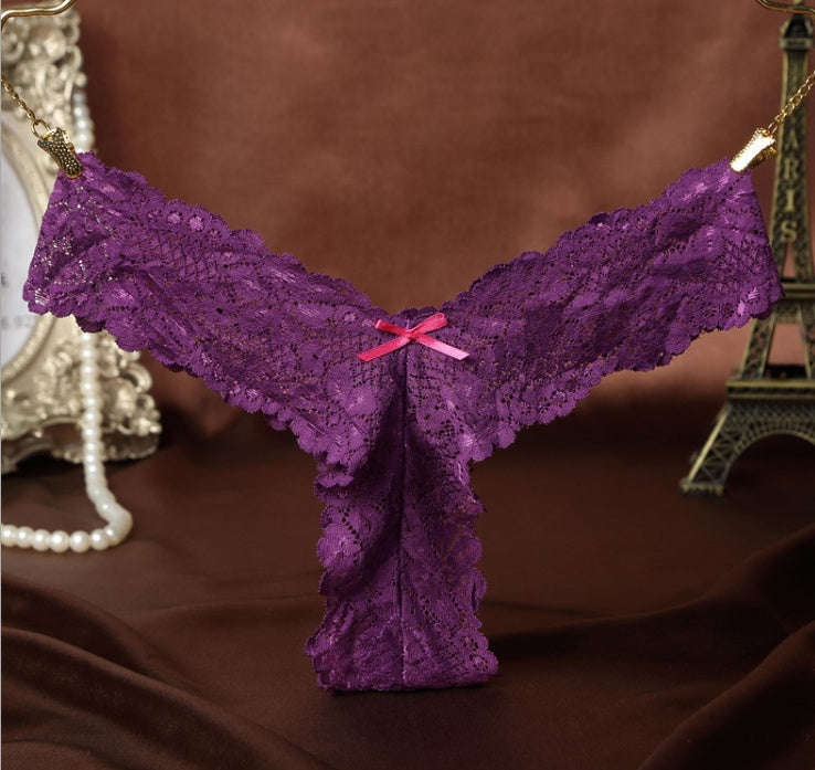 Lace transparent seamless underwear
