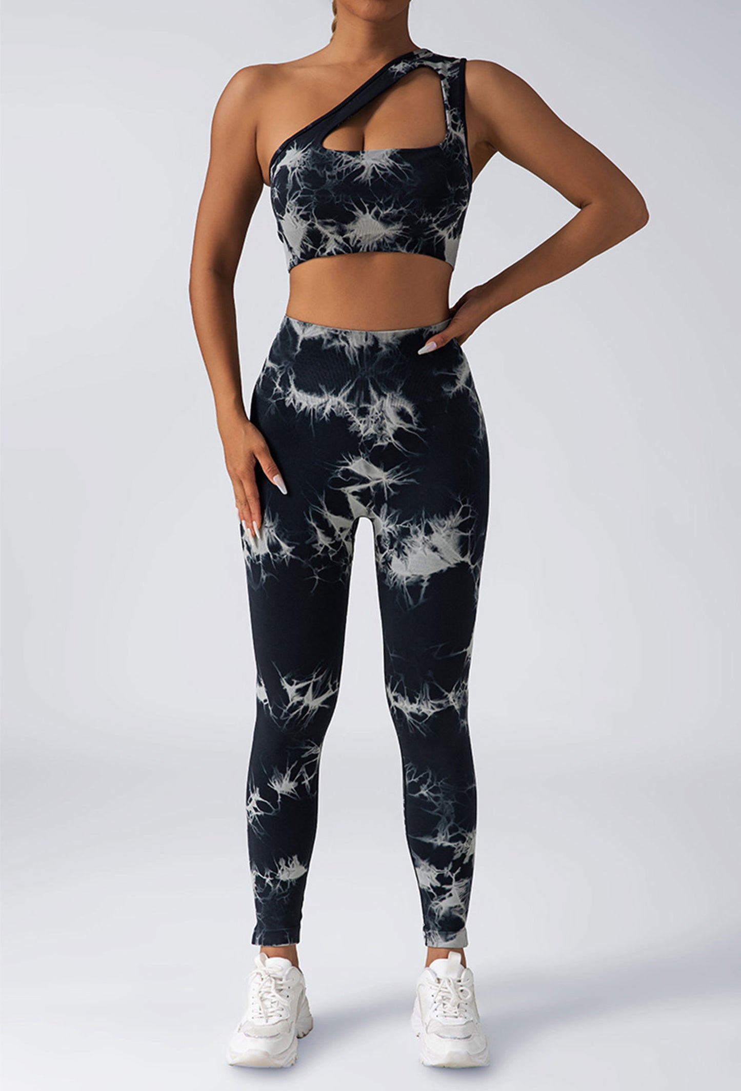 Seamless High-Waisted Tie-Dye Workout Leggings for Women – Squat-Proof, Moisture-Wicking Yoga Pants | Infinity Bazaar