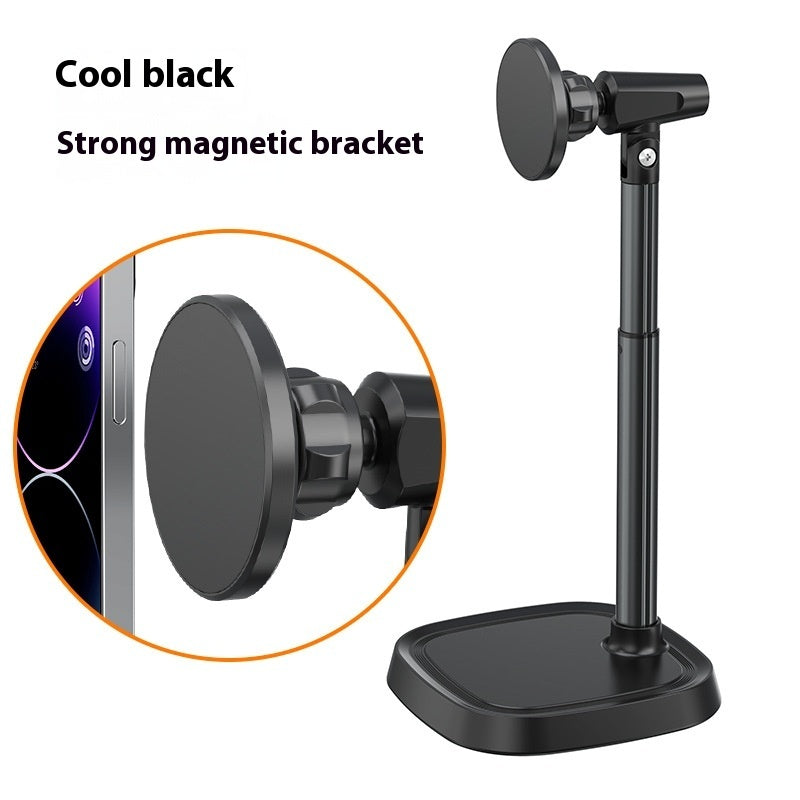 Magnetic Phone Holder Metal Retractable Desktop Stand – Universal & Stylish