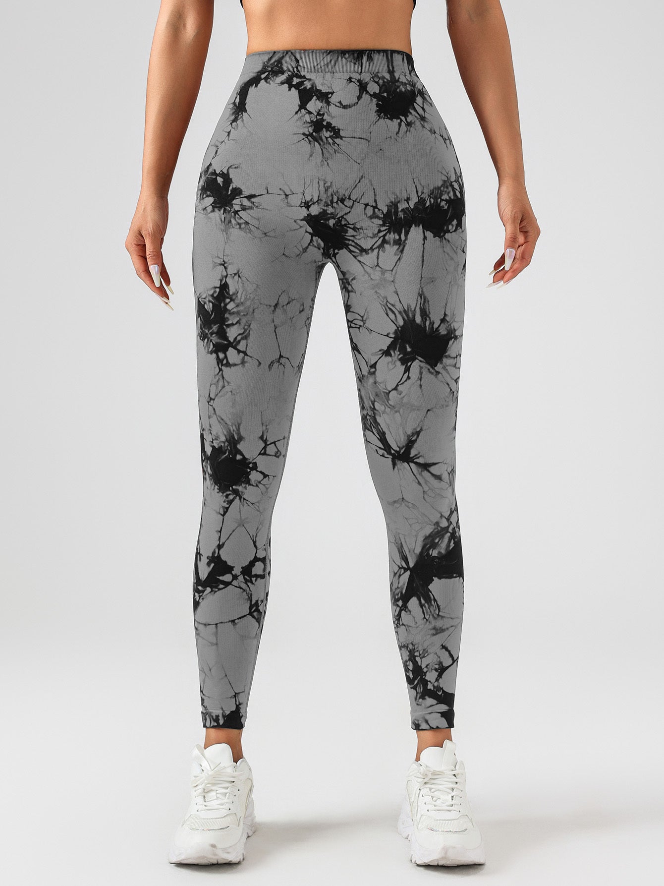 4-Pack Women's Scrunch Butt Lift Workout Leggings – High Waist Seamless Tie-Dye V Back Yoga Pants | Infinity Bazaar