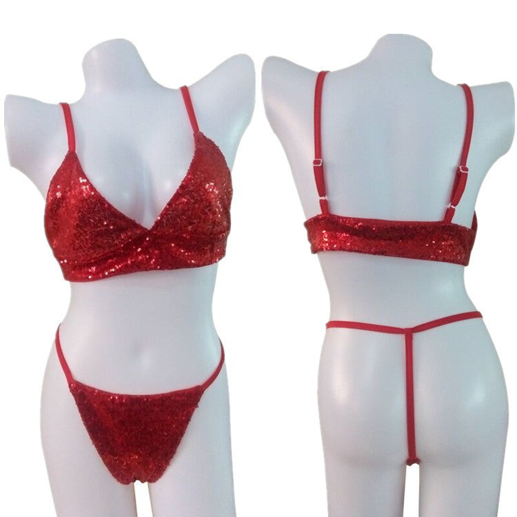 Sequins bikinis swimsuit