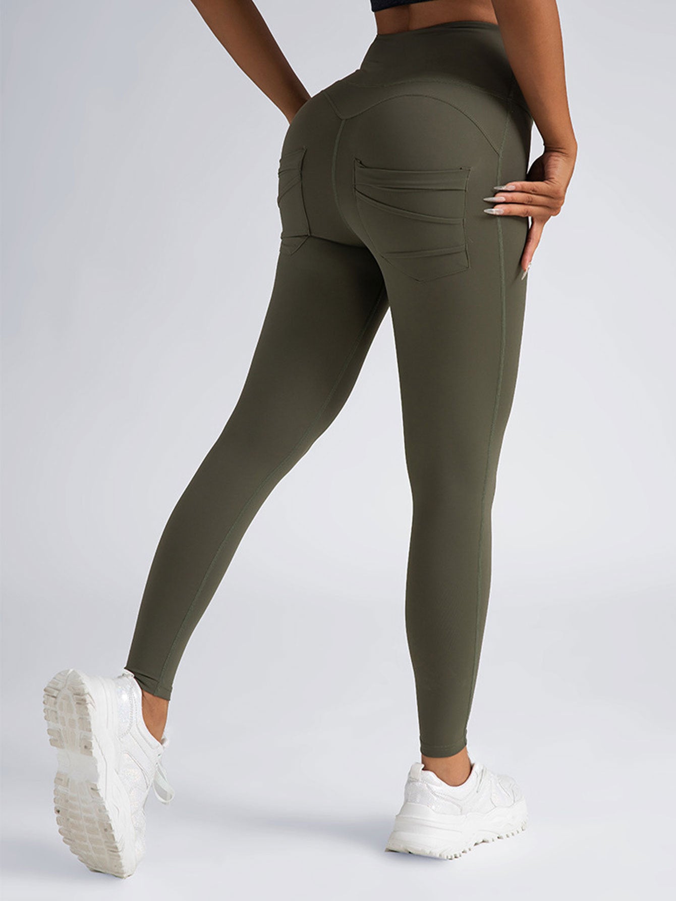 3-Pack Women’s High Waisted Yoga Leggings with Pockets – Tummy Control, 4-Way Stretch Workout Pants for Gym, Athletic & Casual Wear | Infinity Bazaar