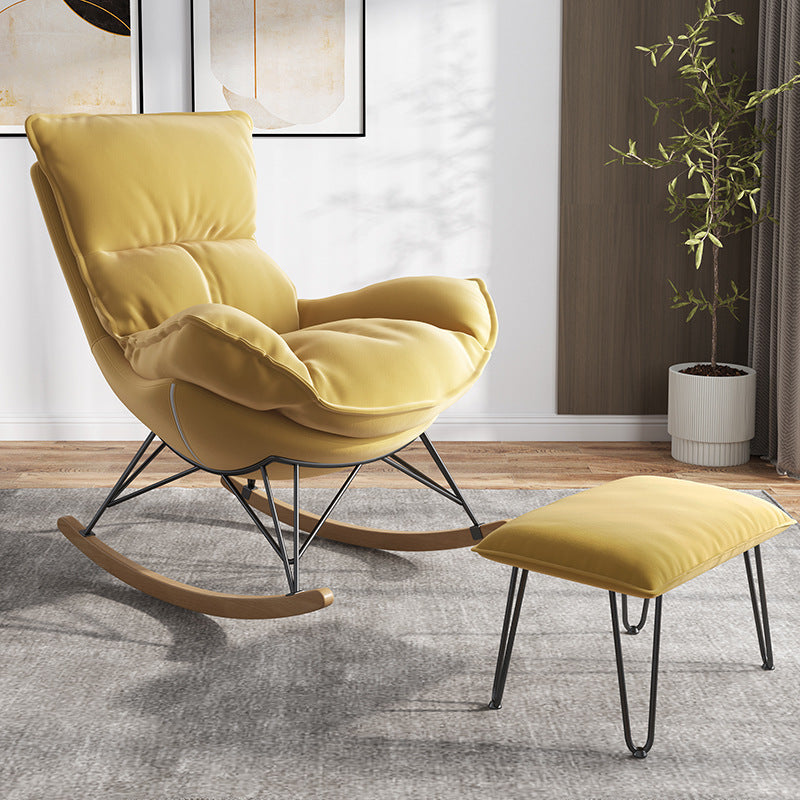 Casual Fashion Reclining Rocking Chair Couch – Stylish & Comfortable Solid Wood Design
