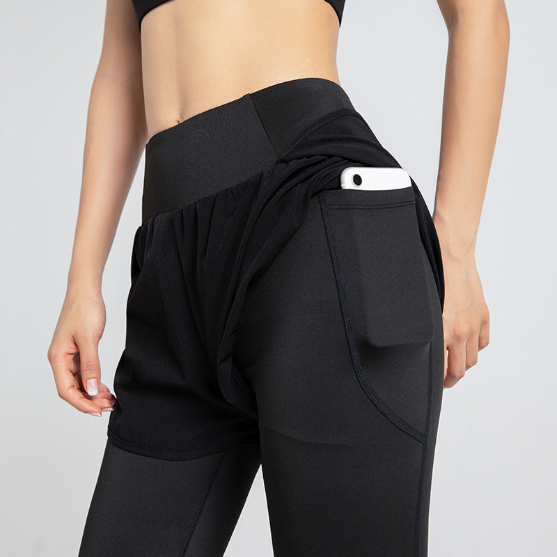 Sports Tight Women's High Waist Stretch Hip Lift Pocket Yoga Pants