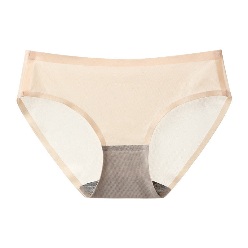Breathable Antibacterial Inner Mid-waist Briefs