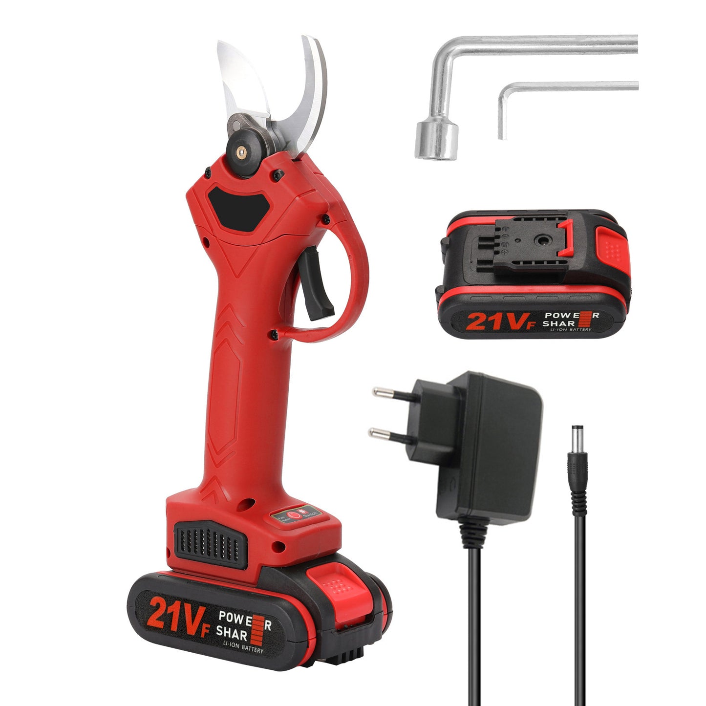 350W Electric Pruning Shears Kit – 21V Rechargeable Cordless Branch Cutter with Dual Batteries & Tool Case | Infinity Bazaar