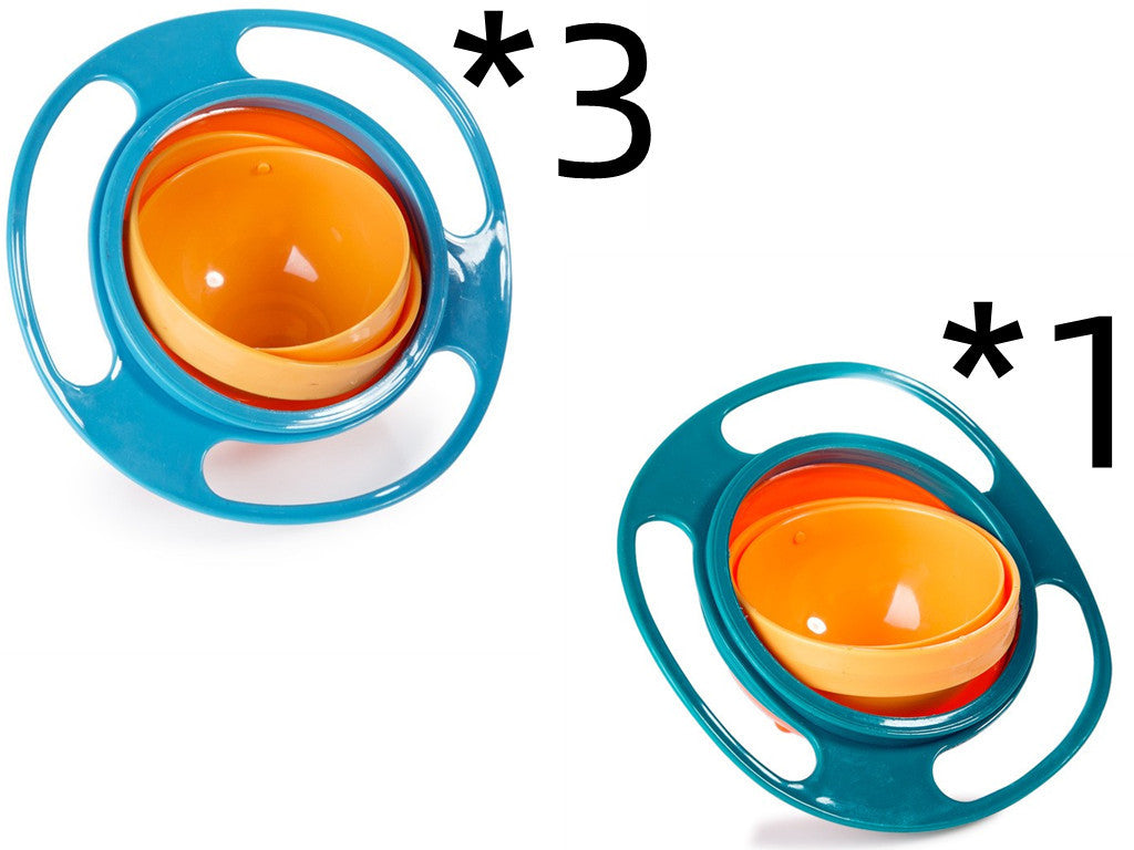 360° Rotate Universal Spill-Proof Baby Bowl – Anti-Spill Gyro Bowl with Rotating Inner Dish | Infinity Bazaar