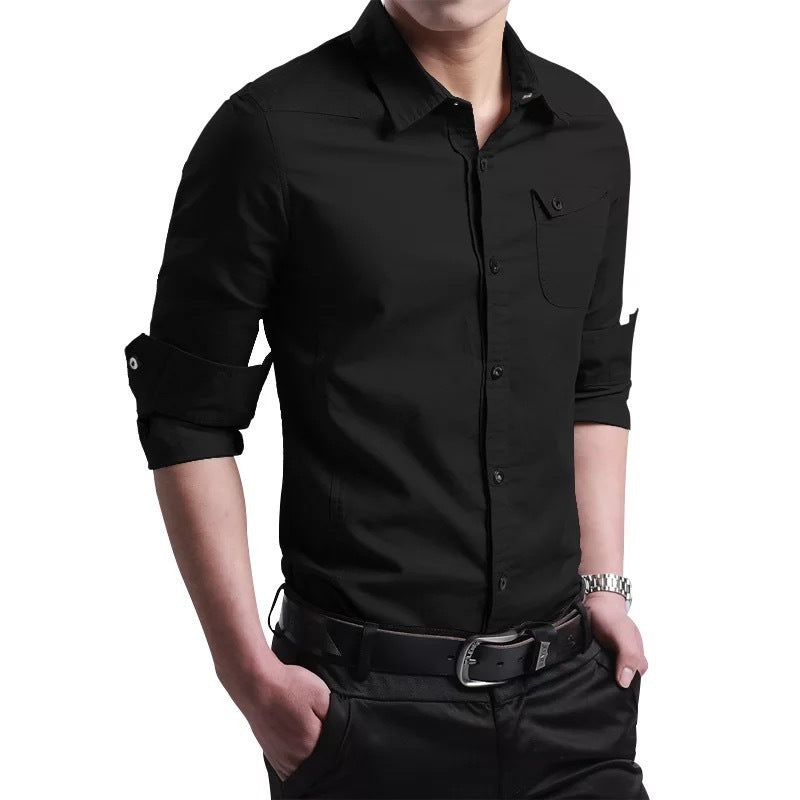 Casual Military Fit fit Multi-Pocket Shirt