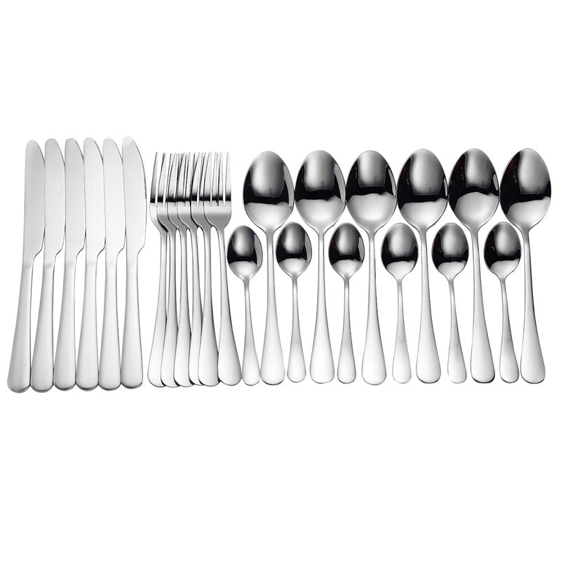410 Stainless Steel Flatware Set – Mirror Polished Western Cutlery for Adults, Ideal for Weddings, Gifts & Daily Use | Infinity Bazaar