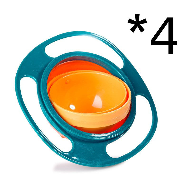 360° Rotate Universal Spill-Proof Baby Bowl – Anti-Spill Gyro Bowl with Rotating Inner Dish | Infinity Bazaar