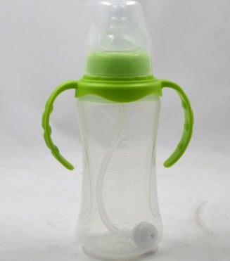 240ML Baby Feeding Bottle – BPA-Free PP Material in Blue, Pink, Yellow & Green | Infinity Bazaar