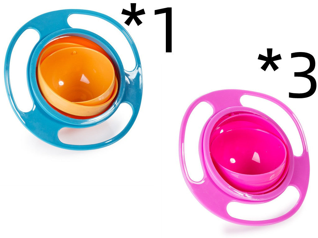 360° Rotate Universal Spill-Proof Baby Bowl – Anti-Spill Gyro Bowl with Rotating Inner Dish | Infinity Bazaar