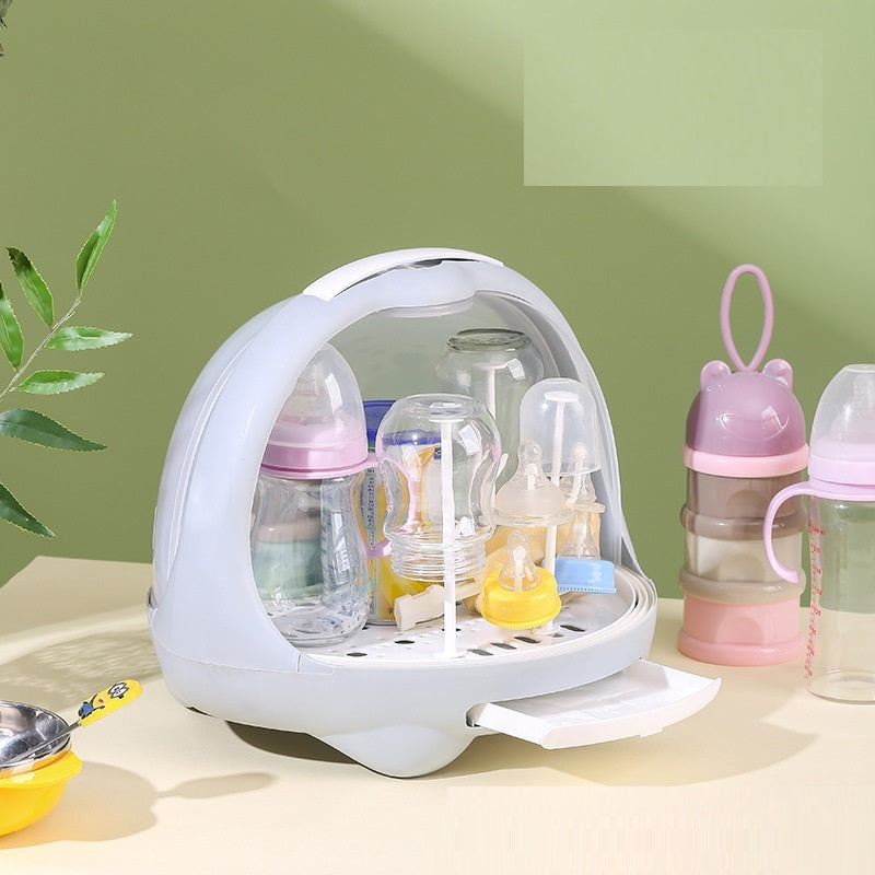 Baby Cutlery Bottle Storage Box Drain Rack
