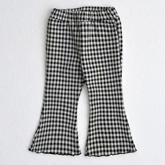Western Style Bell-bottom Pants Baby Girl Fungus