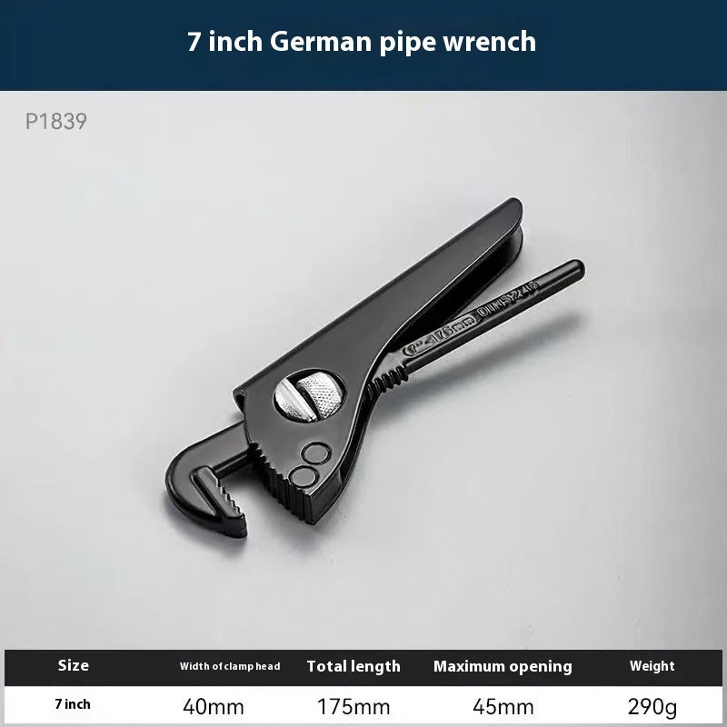 Heavy European Style Wrench: Heavy-duty Plastic Steel Wrench Nipper For Pipes