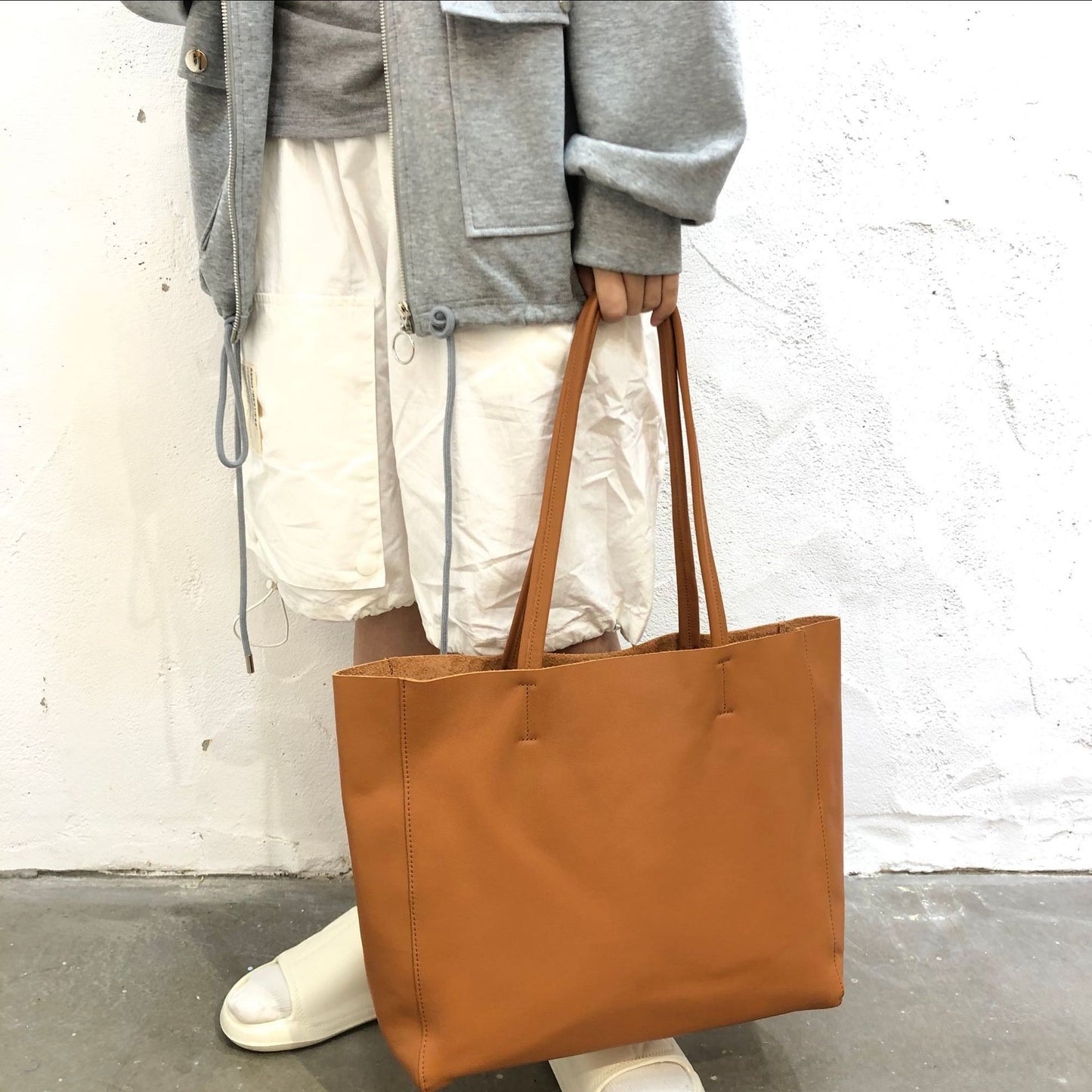 Ladies Handmade Leather Tote Shoulder Bag