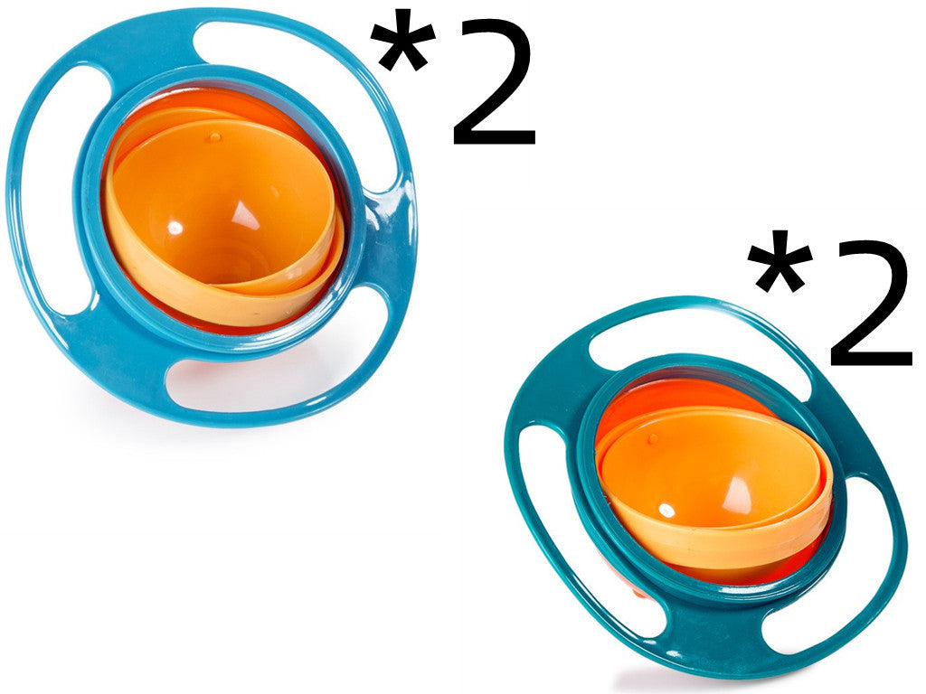 360° Rotate Universal Spill-Proof Baby Bowl – Anti-Spill Gyro Bowl with Rotating Inner Dish | Infinity Bazaar