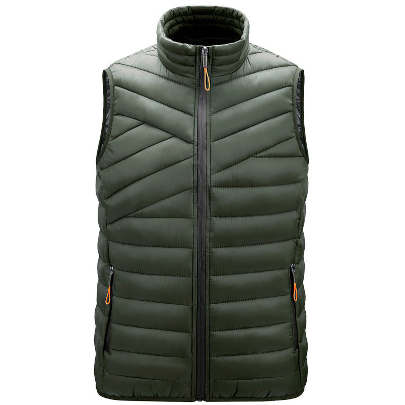 Men's Casual Fashion Solid Color Vest Jacket