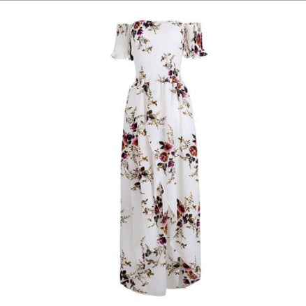 ong Boho Off-Shoulder Beach Dress for Women | Infinity Bazaar