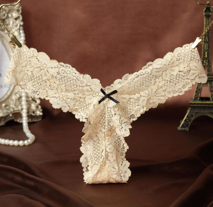 Lace transparent seamless underwear