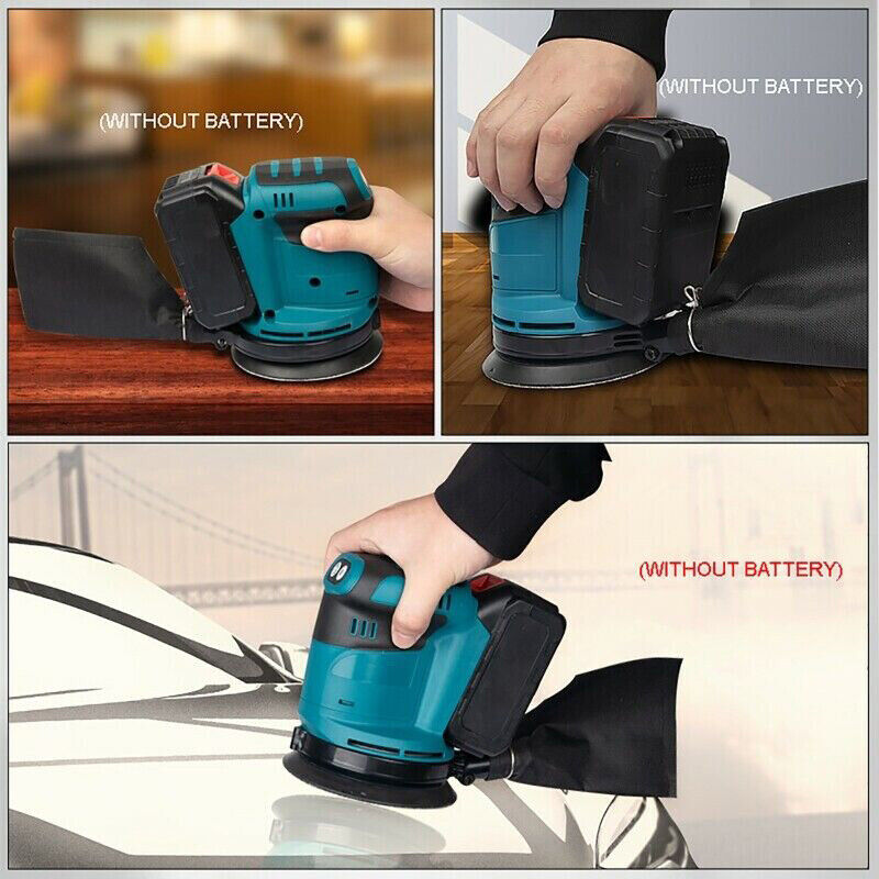 Electric Sander Wood Grinder Handheld Polishing Grinding – 3-Speed Adjustable for Versatile Use