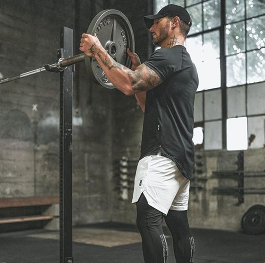 Men's Gym Wear Plain Shirts Custom Mens Fitness Sports Clothing