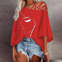 Women’s Loose Fit Stitching Top – Casual Fashion Long Sleeve Blouse | Infinity Bazaar
