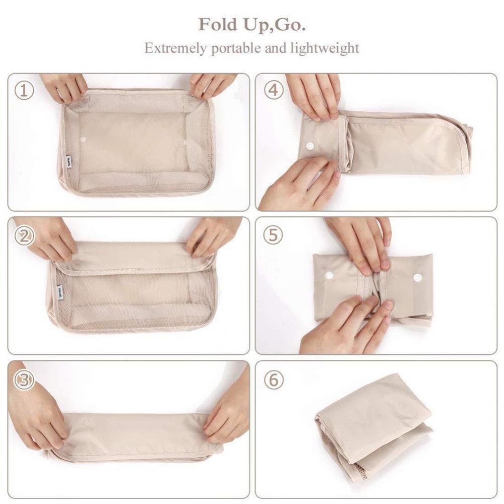 8-Piece Travel Packing Cubes Luggage Organizer Set – Waterproof Storage Bags for Clothes, Shoes, Underwear & Toiletries | Infinity Bazaar