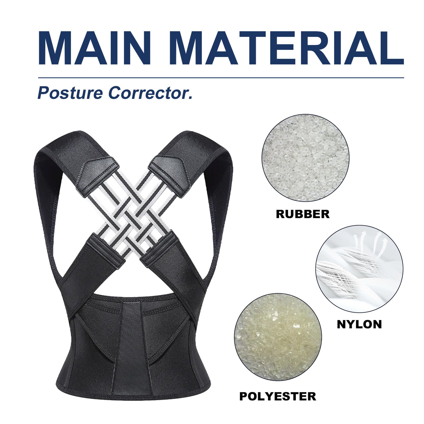Back Support Posture Brace – Breathable & Comfortable Design for Improved Posture
