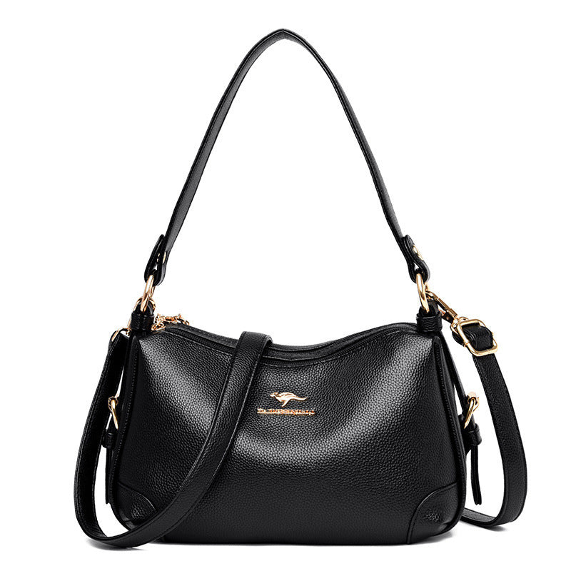 Ladies Fashion Soft Leather Large-capacity One-shoulder Messenger Bag