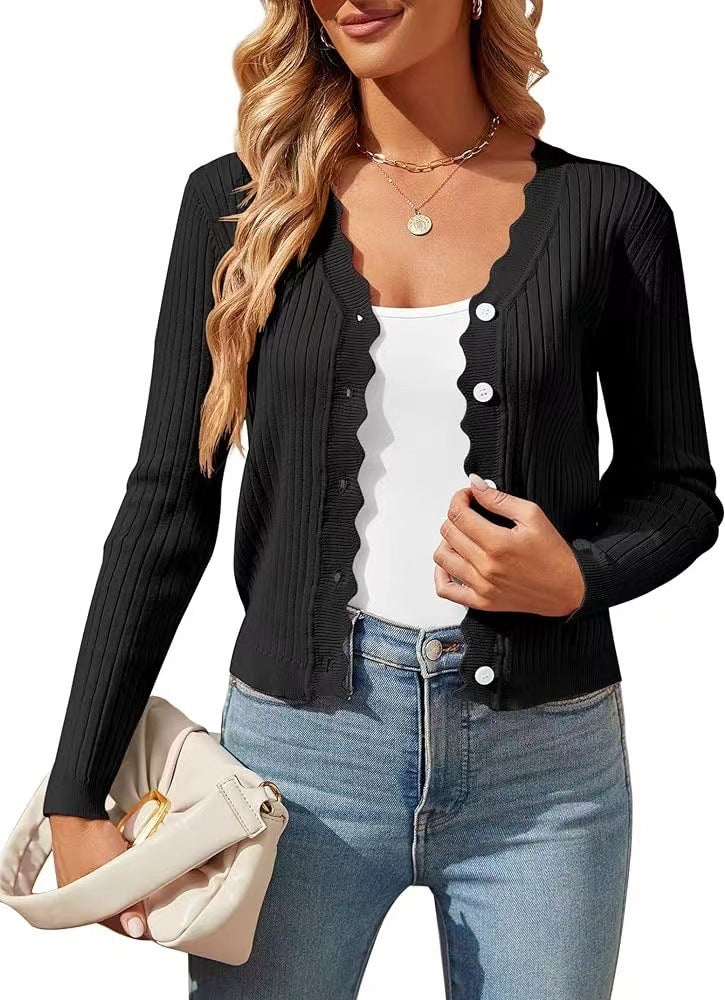 Autumn & Spring Women's Knitted Cardigan Top