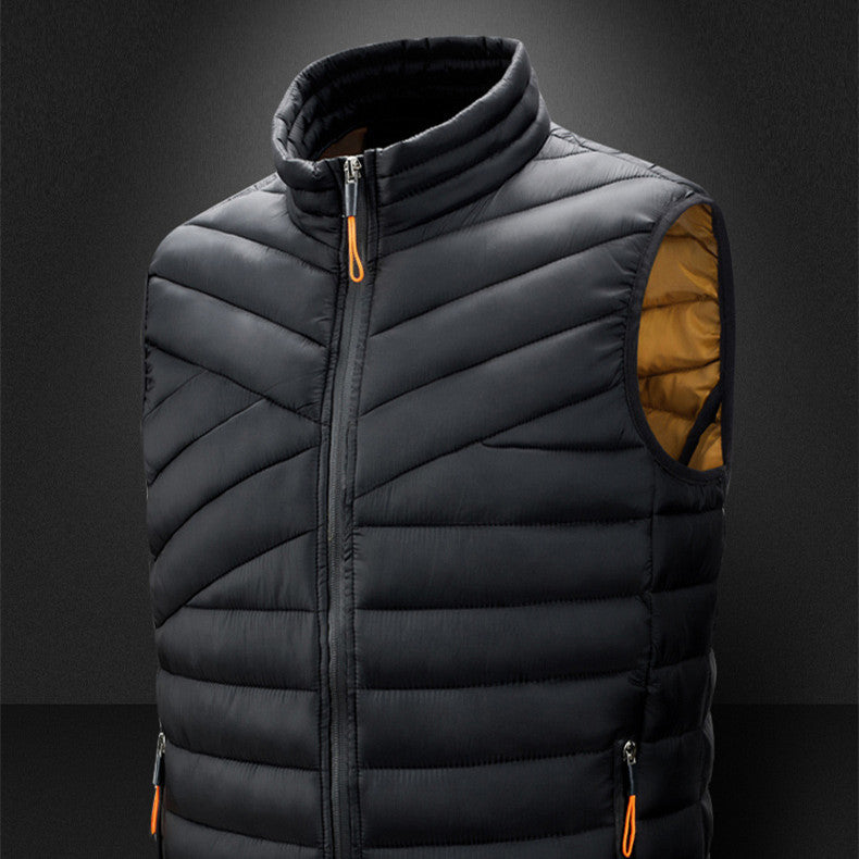 Men's Casual Fashion Solid Color Vest Jacket