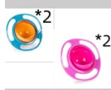 360° Rotate Universal Spill-Proof Baby Bowl – Anti-Spill Gyro Bowl with Rotating Inner Dish | Infinity Bazaar